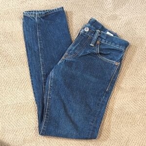 Levi Strauss 511 White Oak Cone Denim Unisex Jeans - Size 27 X 32 Slim Selvedge